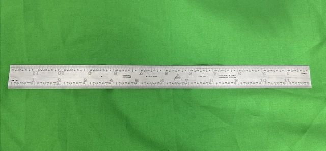 Products Engineering Corp. | PEC 7512 | Stainless Tempered | 12” Rule | USA