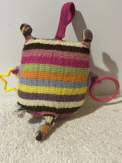 LITTLE JELLYCAT KNITTED owl baby soft toy comforter sensory 14 07