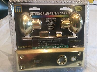 NEW Franklin Interior Mortise Skeleton Key Door Lock Kit Polished Brass 040CS