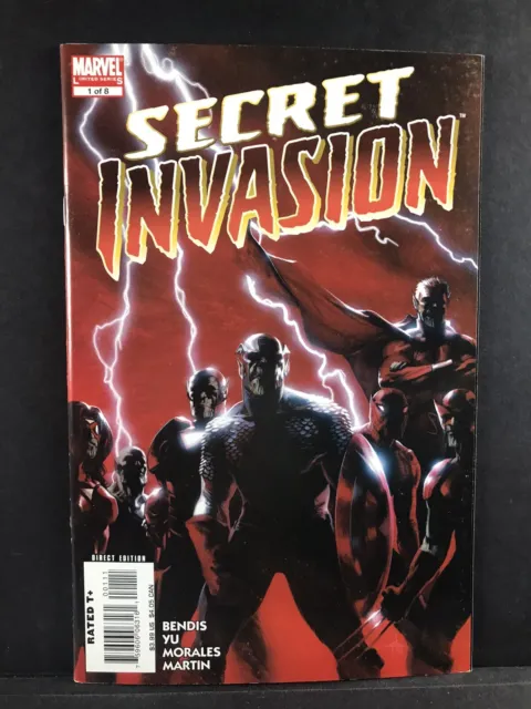 Secret Invasion 1 Marvel Comics 2008 Dell’Otto Cover Skrulls NM-