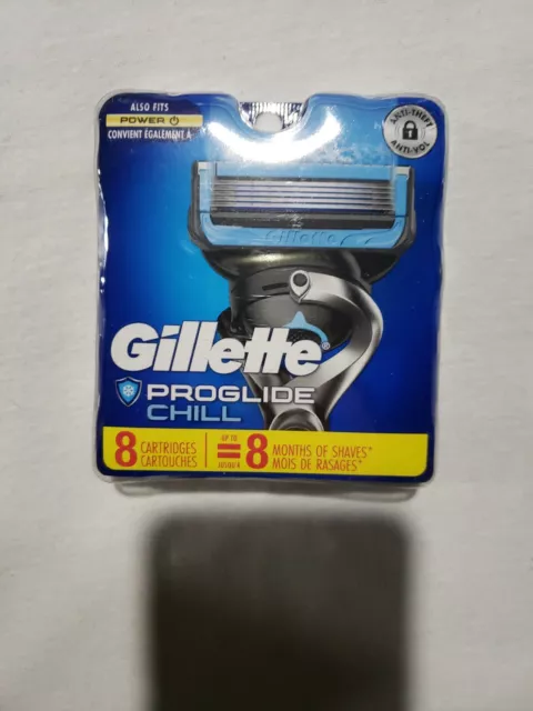 Recarga Gillette PROGLIDE CHILL 8 cartuchos S&H gratis