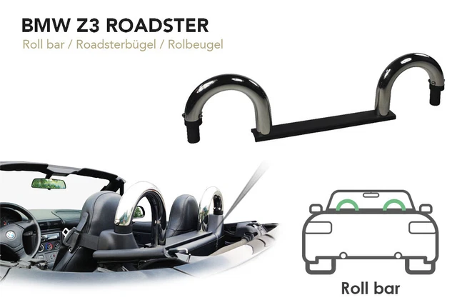 Bmw Z3 Anti Roll Bars 1996-2003 Chrome Edition - No Winddeflector