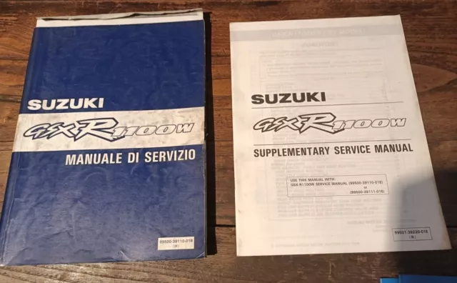 Suzuki GSX-R1100W manuale officina originale workshop manual service manual