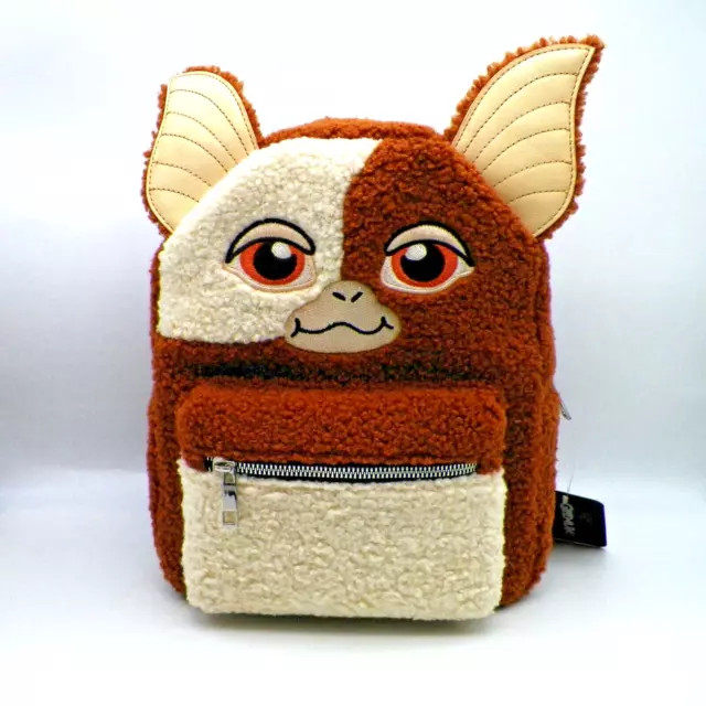 Bioworld Gizmo Gremlins Plush Mini Backpack Faux Fur Movie Character Book Bag
