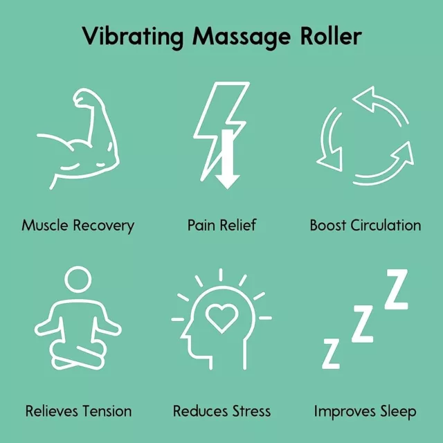 Silicone Vibrating Massage Roller For Muscle Recovery & Pain Relief- VIBIT Style 3