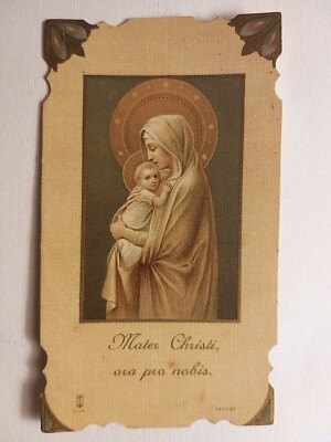 1583 SANTINO HOLY CARD FOEDERIS ARCA ORA PRO NOBIS MADONNA LOURDES SANTA LEGA E. 