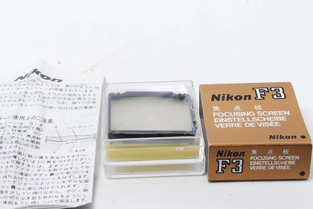 [Almost Unused] Nikon F3 Focussing screen type C in Original Boxed From JAPAN