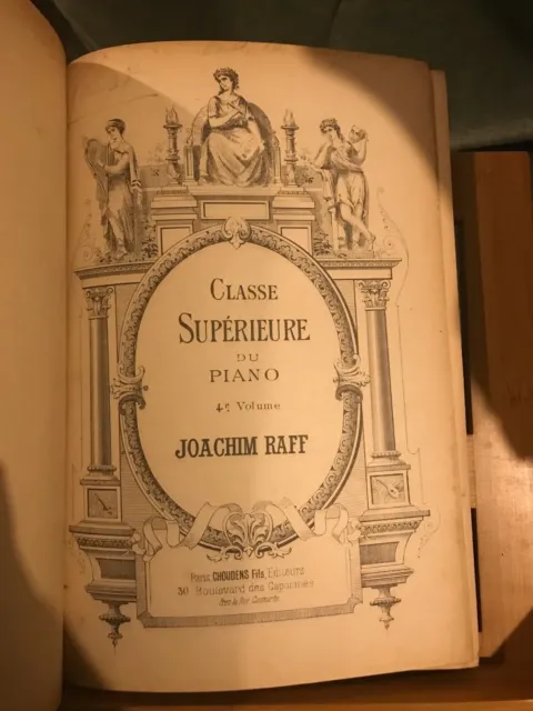 Joachim Raff Classe supérieure du piano Recueil partition volume 4 éd. Choudens