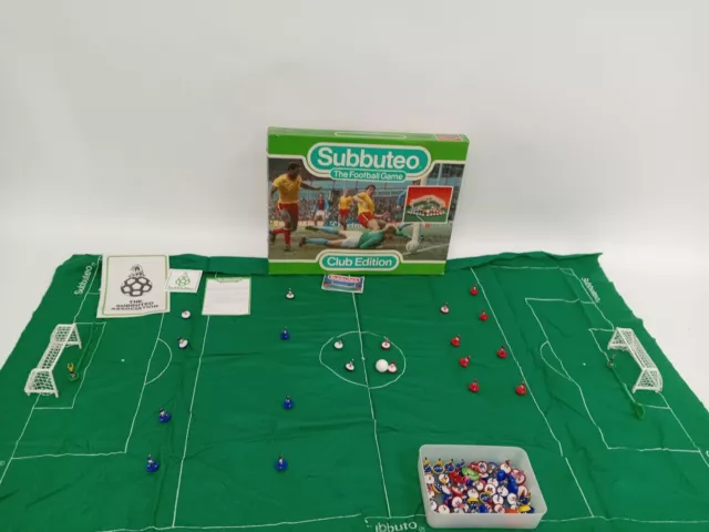 Subbuteo The Football Game Club Edition Bundle Pitch Goals + Spare Players