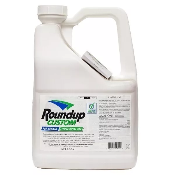 Roundup Custom 53.8% Glyphosate for Aquatic & Terrestrial Use 2.5 gallons - 2.5
