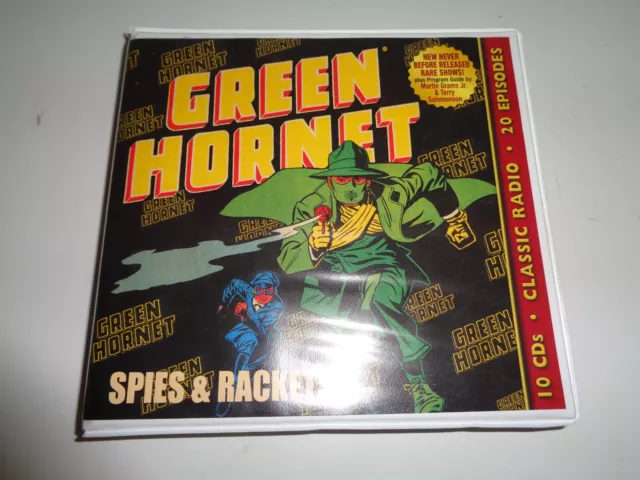 Green Hornet Spies & Rackets Radio Shows 10 CD 20 Episode Set Pulp Classic