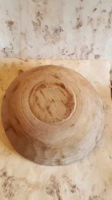 CUENCO de MADERA Pastoril recipiente domestico siglo XlX Coleccionismo Museo 2