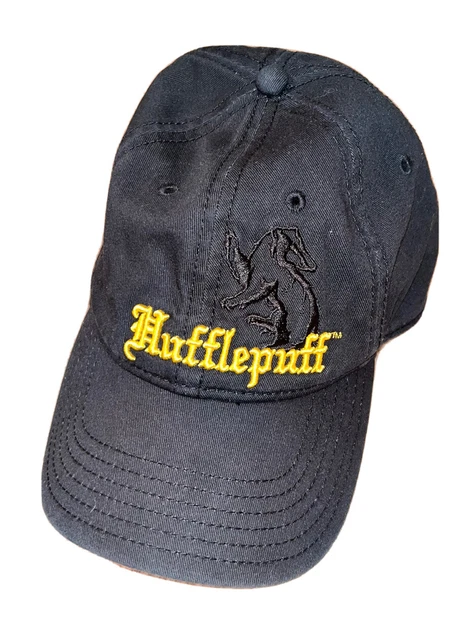 Wizarding World of Harry Potter Hufflepuff Hat Strapback Universal Studios Black