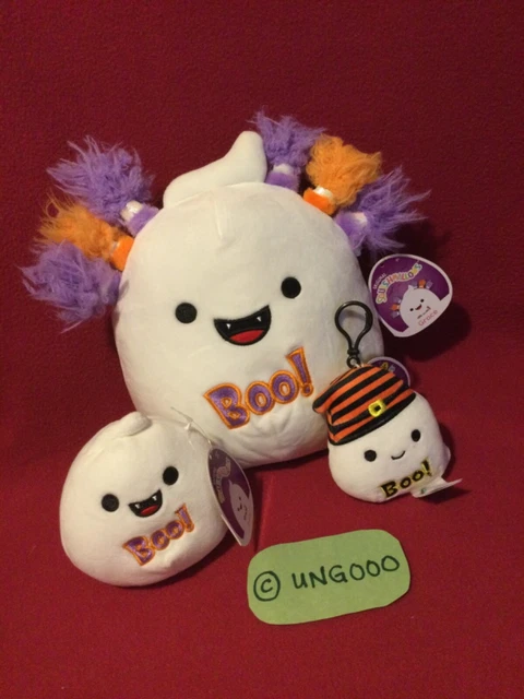 8” 3.5” 4.5” GRACE Ghost Squishmallow Halloween Plush Toy 2021 Clip on Squishdoo