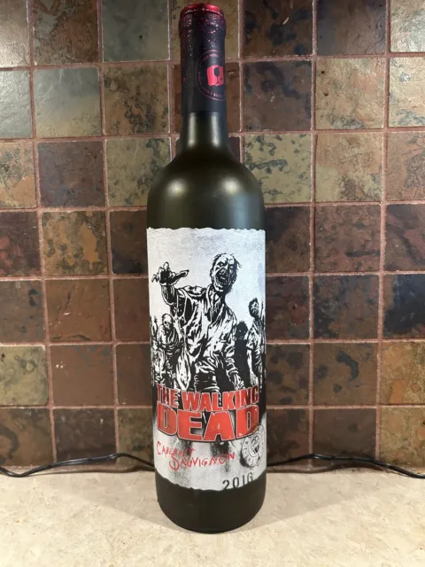 The Walking Dead 2016 Cabernet Sauvignon Empty Zombie Collectors Wine Bottle