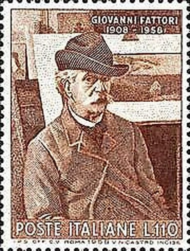 Italien - 762 - 11958 50º Gedenktag Tod von Der Maler Giovanni Fattori Luxus