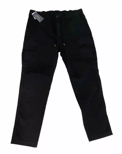 Polo Ralph Lauren Stretch Slim Fit Chino Cargo Pants Black NWT Men’s 36 x 30