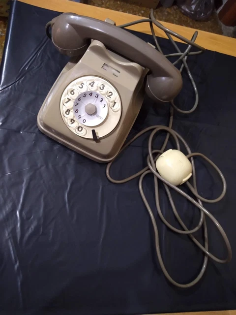 Funziona Telefono a disco GRIGIO  FATME '70 '80 scocca sana