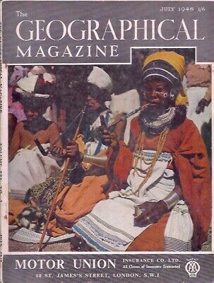 the geographical magazine-JULY 1948-MEMBERS OF THE XHOSA TRIBE AT PORT ELIZABETH