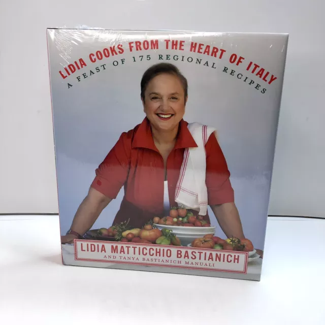 Lidia Cooks from the Heart of Italy: A Feast of 175 Regional Recipes -NEW SEALED
