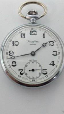 OROLOGIO DA TASCA jungfrau unitas 6497 / pocket watch jungfrau unitas 6497  EUR 95,00 - PicClick IT