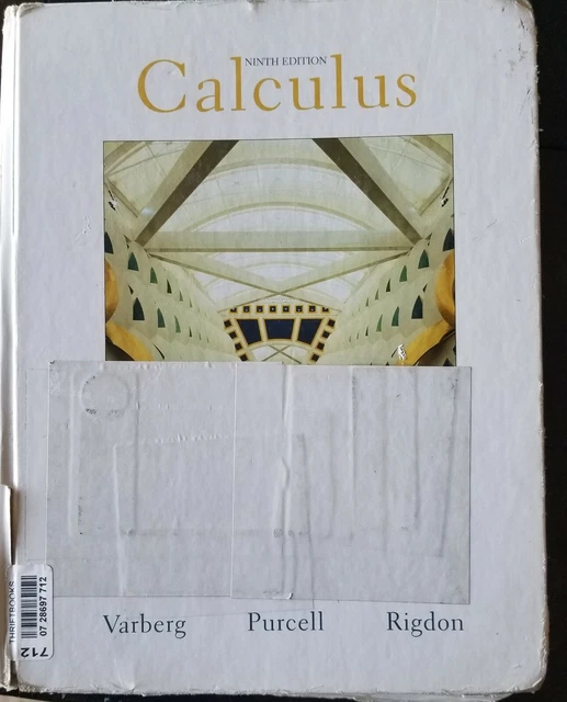 CALCULUS 9TH EDITION Varberg, Purcell & Rigdon 107.00 PicClick