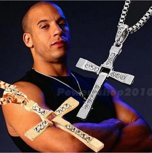 FAST FURIOUS Dominic Toretto s Cross Pendant Necklace Vin Diesel Gold Silver 16.00 PicClick AU
