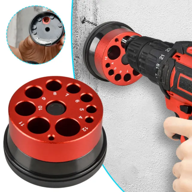 Electric Hammer Drill Dust Cover, Aluminum Alloy Multi Hole Dust Collector ON