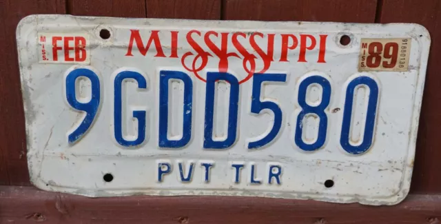 USA License Plate Mississippi