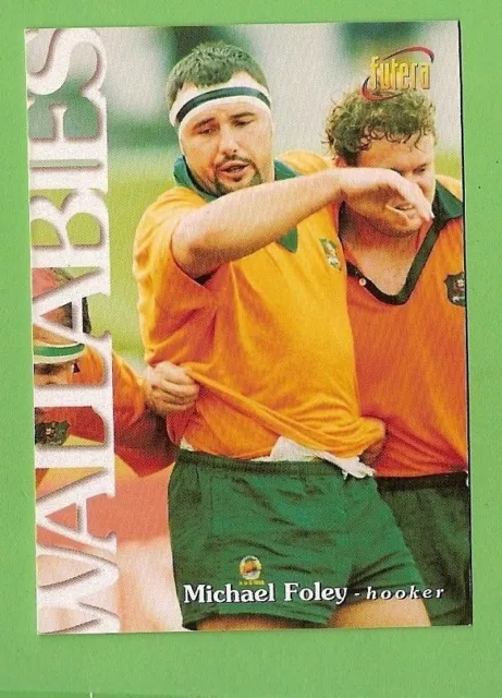 1996 Rugby Union  Card #9 Michael Foley, Wallabies