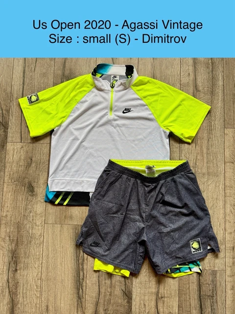 Tenue De Tennis Nike Andre Agassi US Open 2020 - Taille S - Occasion Très Bon état - Vêtement De Sport Vintage