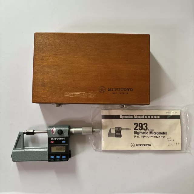 Mitutoyo Digimatic Micrometer MD-50M 25-50mm 0.001mm 293 Series Made In Japan