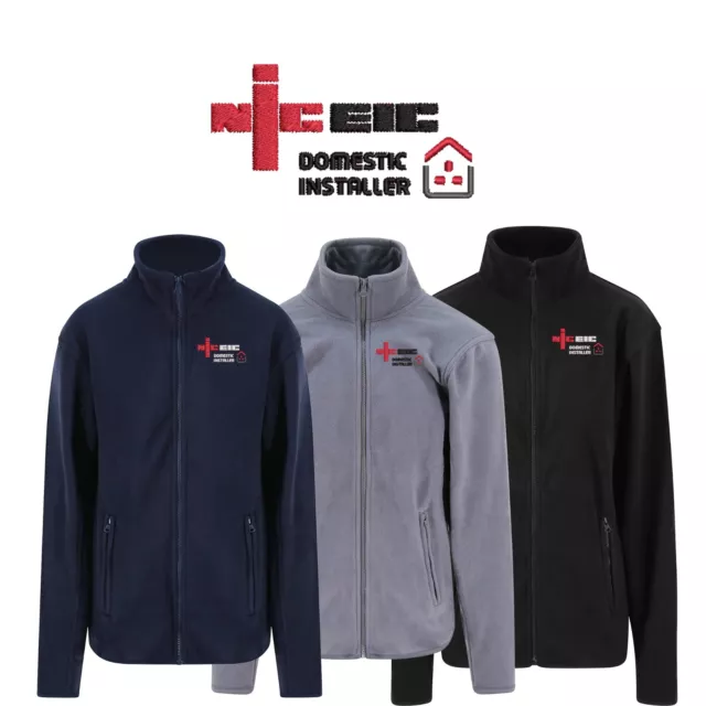 Personalised NICEIC Domestic Installer Fleece Embroidered Personalised Workwear