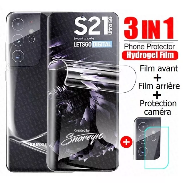 Film Caméra Samsung Galaxy S21 Ultra Protection en Verre Trempé Ultra-résistant  - Français