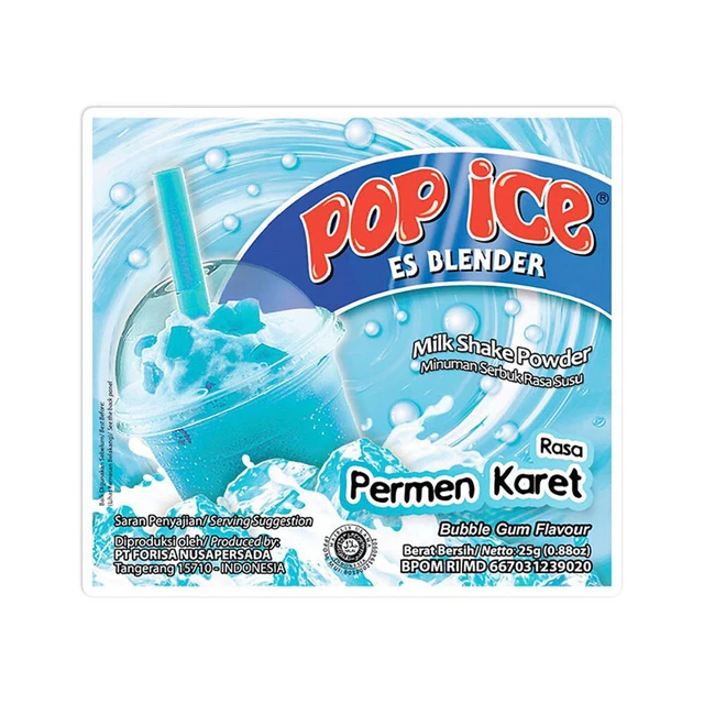 10X [POP ICE] BUBBLE GUM Milkshake Mix Boba Bubble Tea Powder Drinks