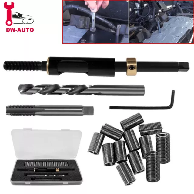 Universal M11 x 1.5 Metric Head Bolt Thread Repair Kit for Cadillac Honda Toyota