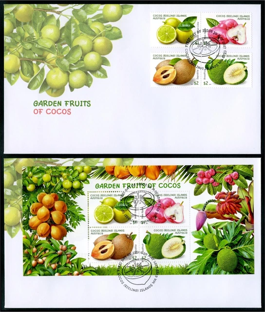 COCOS (Keeling) ISLANDS Australia 2017 Garden Fruits First Day Cover FDC
