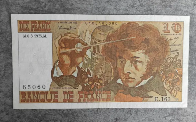 France Billet de 10 Francs Berlioz du 06/03/1975 E.163 ref F.63/09
