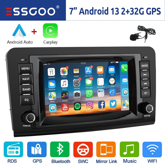 Per Mercedes Benz ML/GL classe W164 X164 Android 13 autoradio Apple Carplay Navi