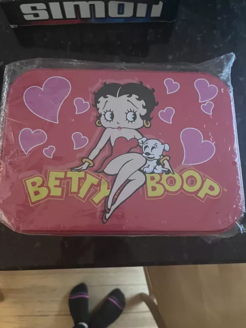 2012 Betty Boop Metal Tin Lunch Box - Still in Plastic and Great For Collector