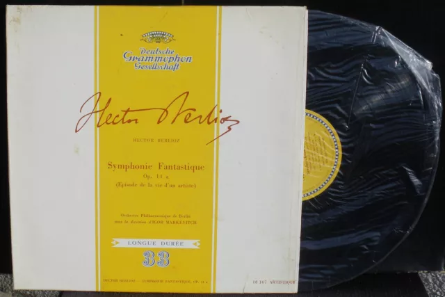 Berlioz Fantastique Markevitch Berlin DGG 18167 LP NM CV EX Clearaudio cleaning