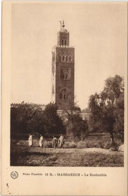 CPA AK MAROC MARRAKECH La Koutoubia Flandrin (37957)