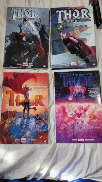 Thor Hardcover Deluxe God of Thunder 1+2 & Thor 1, 2, Jason Aaron lot set Thor Hardcover Deluxe God of Thunder 1+2 & Thor 1, 2, Jason Aaron lot set