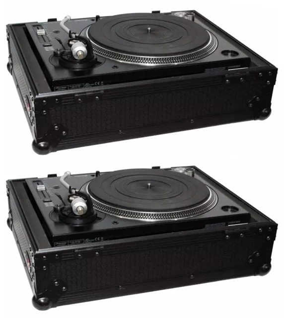 (2) ProX T-TTBL Turntable Cases For Numark/Stanton/Technics/Pioneer PLX1000