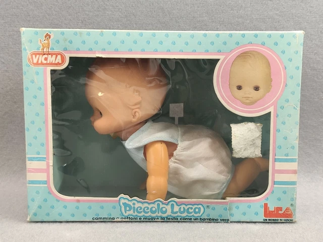 PICCOLO LUCA VICMA BEB BAMBOLOTTO NEW VINTAGE BATTERY OPERATED