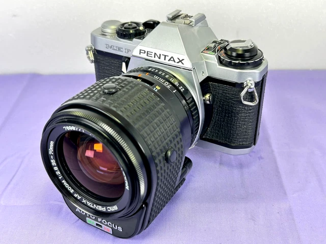 Vidéo  [ près De Mint ] Pentax ME F 35mm Reflex Caméra à Film Avec / Af Zoom 2