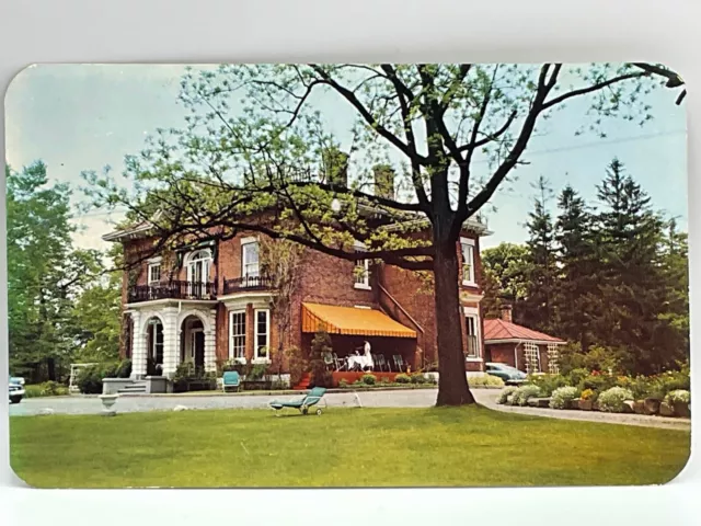 Postcard Port Hope Canada Greenwood Tower Motels & Lodge "Ozone Belt" VTG 60's