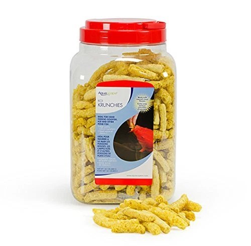 81000 Koi Krunchies Fish Food, Hand Feeding Treats, Floating, Natu, 14.1