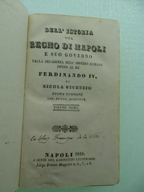 Borbonica-Vivenzio-Istoria Regno Di Napoli E Suo Governo Fino A Ferdinando Iv...