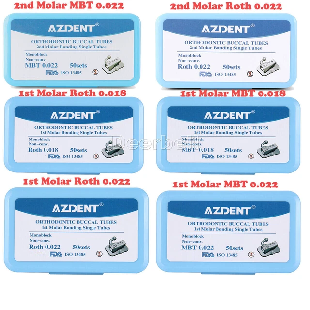 AZDENT Staffe Ortodontiche Dentali Staffa Mini Standard Edgewise - Foto 8
